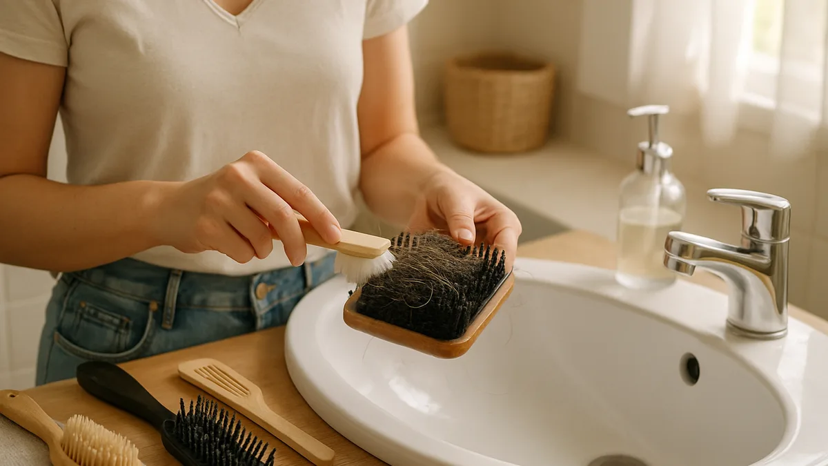 nettoyer brosse a cheveux — Nettoyer sa brosse à cheveux : la méthode selon la brosse, et à quelle fréquence