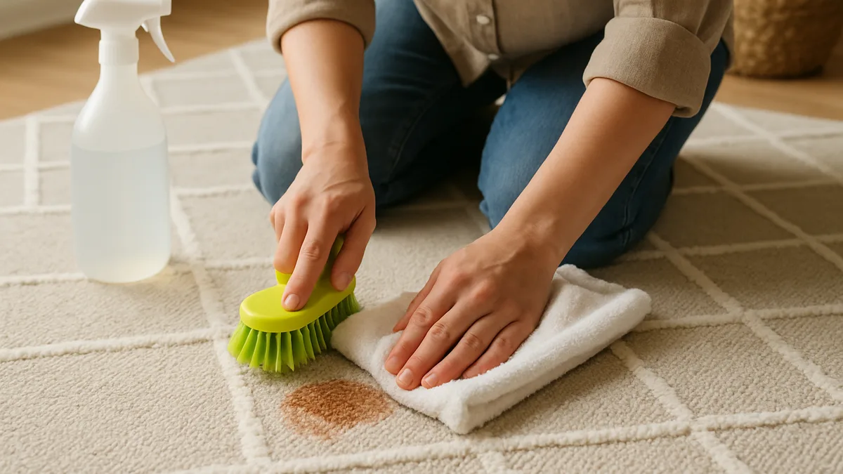 nettoyer un tapis — Nettoyer un tapis : la bonne méthode selon la tache (et selon la matière)